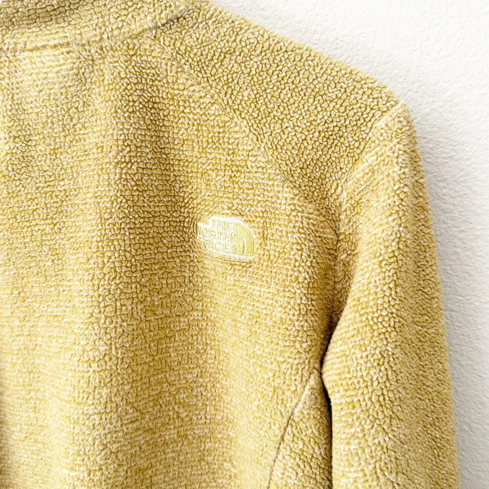 THE NORTH FACE | Osito Fleece‎ Full Zip Jacket Mustard Yellow Fuzzy | XL